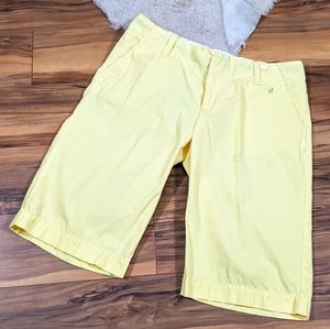 💎 Old Navy Prep Bermuda Shorts Pastel Yellow Sz 2